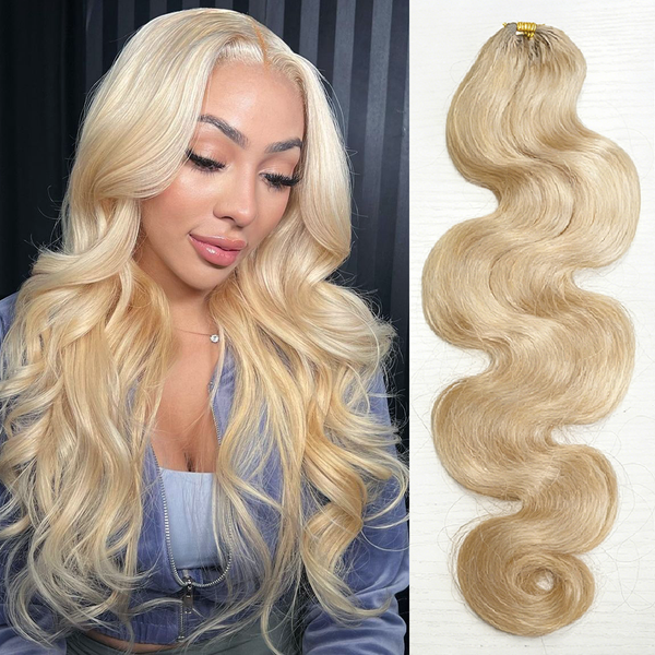 613 Blonde Color Miracle Knots Crochet Human Hair Body Wave Feather Crochet Hair Extension 100% Virgin Hair