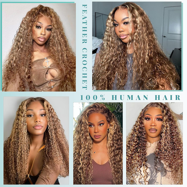Highlight 4/27 Burmese Curly Feather Crochet Hair[MLDC209]