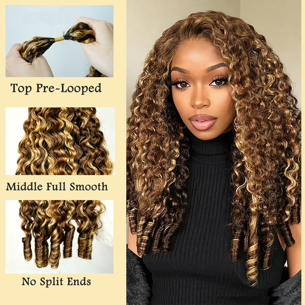 Highlight 4/27 Burmese Curly Feather Crochet Hair[MLDC209]