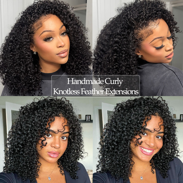 Afro Kinky Burmese Curly Feather Crochet Virgin Hair [MLDC210]