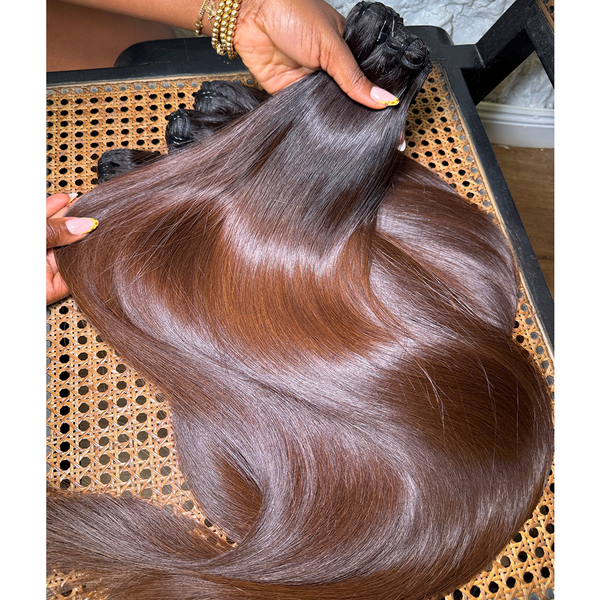 Ombre 1B4 Straight Hair Extensions [MLDB202]