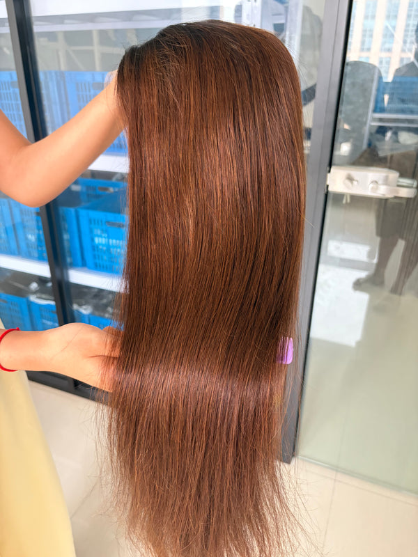 13x6 Transparent Lace Ombre 1b4 Color Straight Wig 20 inch 250% Density [MLDC08]