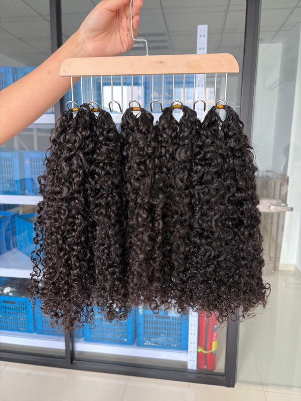 Afro Kinky Burmese Curly Feather Crochet Virgin Hair [MLDC210]