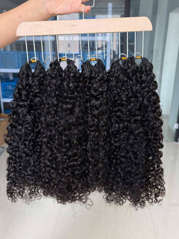 Afro Kinky Burmese Curly Feather Crochet Virgin Hair [MLDC210]