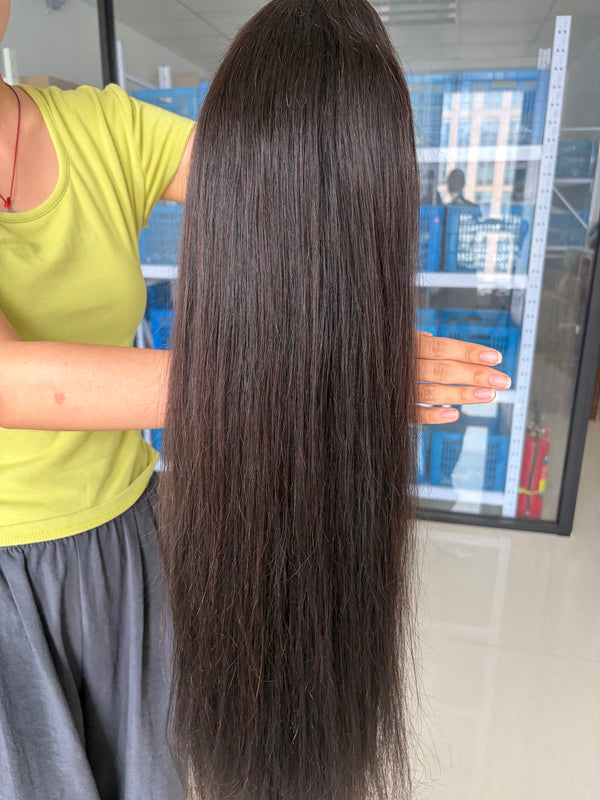 350% Density 5x5 Swiss HD Lace Straight Wig 30 inches Preplucked & Pre-bleached Knots