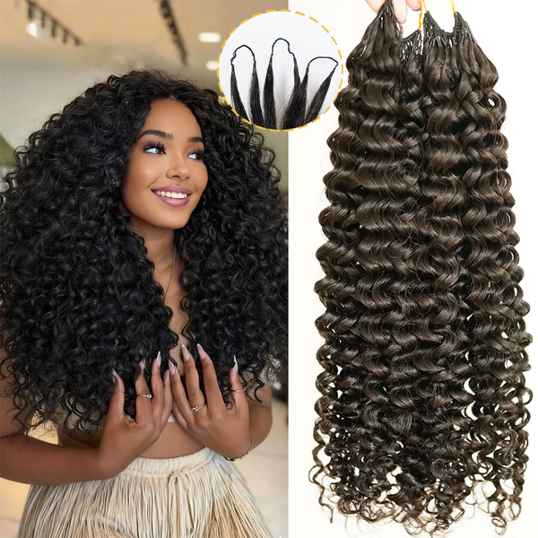 Jerry Curly Miracle Knots Crochet Human Hair