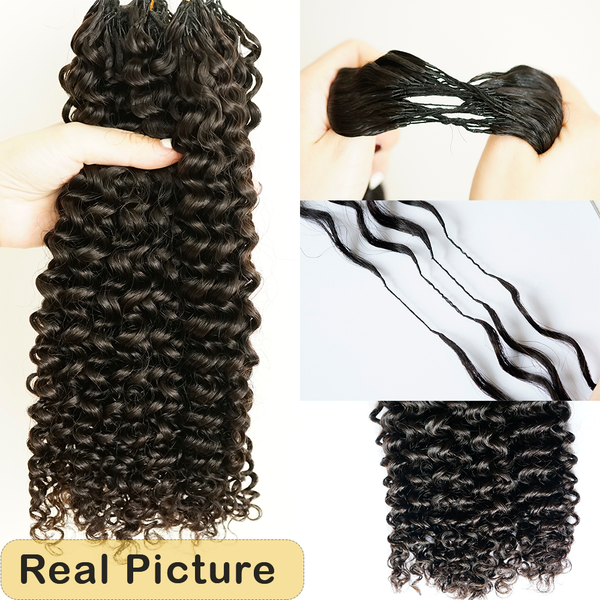 Jerry Curly Miracle Knots Crochet Human Hair