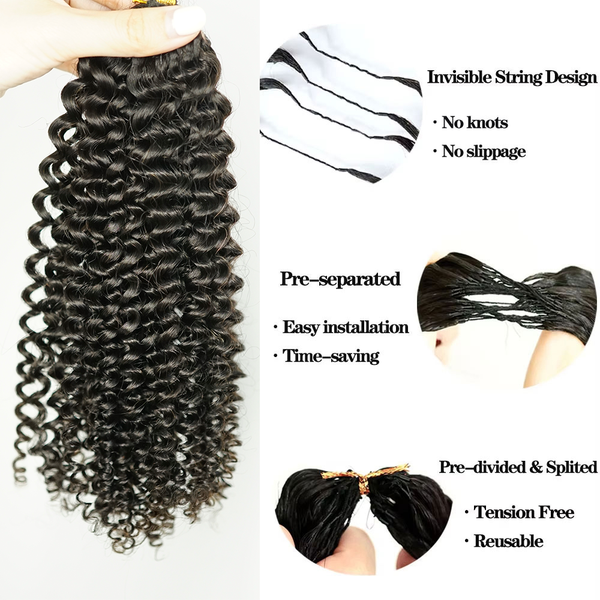 Jerry Curly Miracle Knots Crochet Human Hair