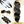 Load image into Gallery viewer, Feather Crochet Braid Hair Extensions Knotless Pre-Separated Crochet Hair Extensions Human Hair Body Wave 100% Human Hair
