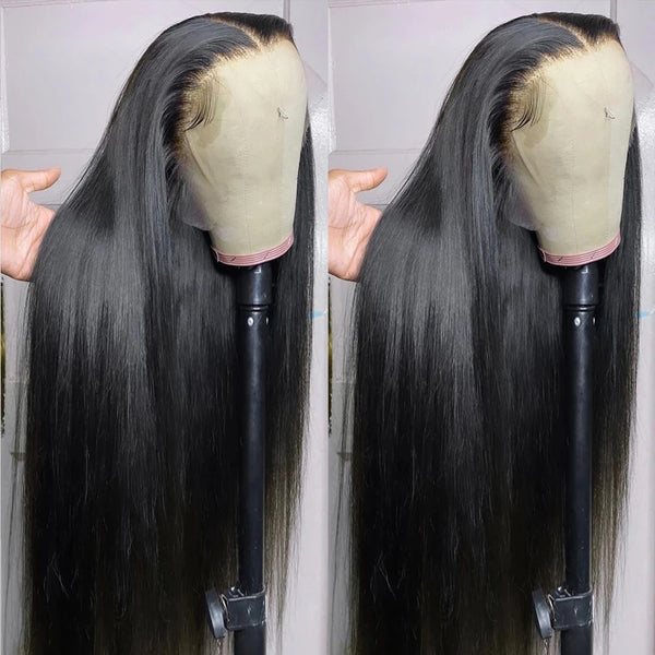 360 Straight Transparent Lace Front Human Hair Wig With Bionic Clear Hairline [MLD130]
