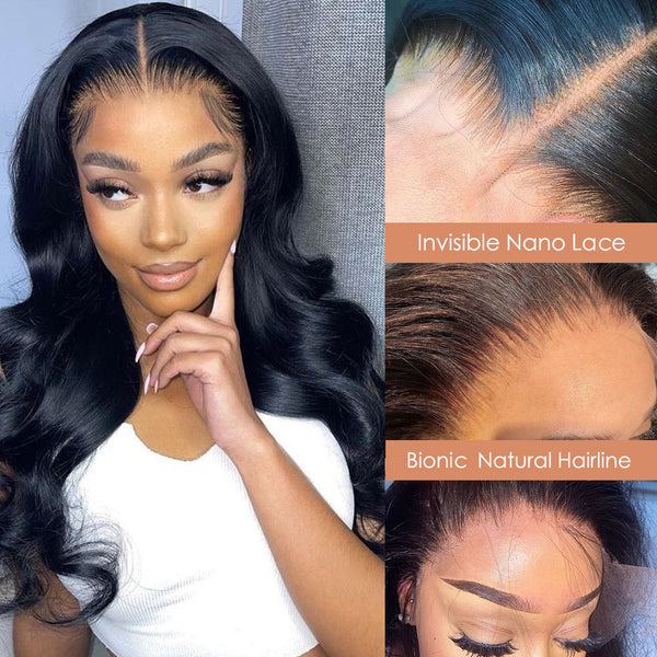 Malinda Hair Nano Lace Wig With Bionic Hairline Brazilian 13x6 Body Wave Wig [MLD123]