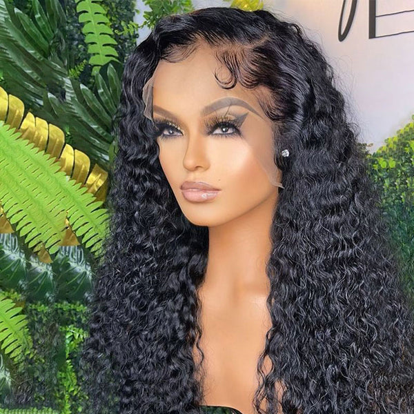 Malinda Hair Invisible Knots Nano Lace Front Wig With Bionic Hairline 13x6  Curly Human Hair Wig [MLD67]