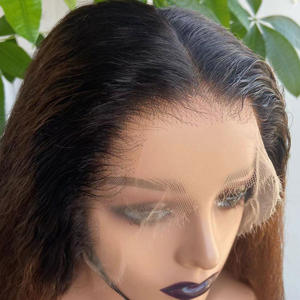 Malinda Hair Nano Lace Wig 150% Density Kinky Straight 13x6 Invisible Lace Front Wig [MLD23]