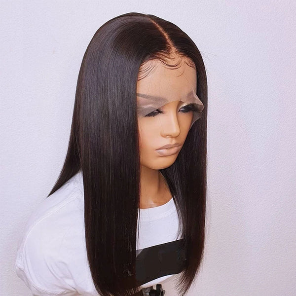 Malinda Hair Nano Lace Wig With Bionic Hairline Malinda Straight Bob Wig 200% Density [MLD106]
